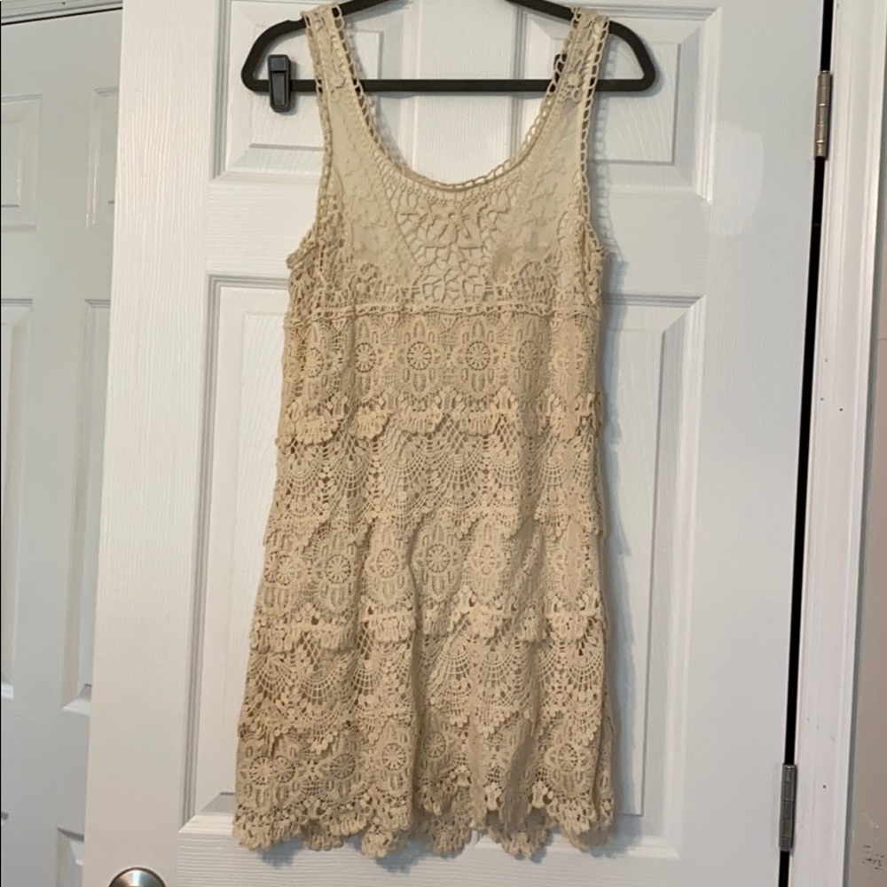 Cream lace dress/sundress